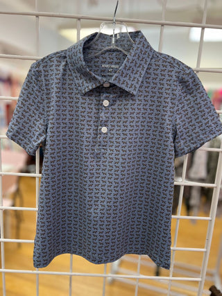 Meripex Blue Pointer Boys Short Sleeve Polo-Boys Short Sleeve Shirts-Simply Blessed Children's Boutique