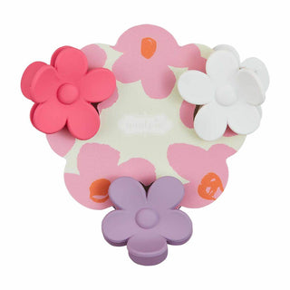 Mini Daisy Hair Clip Sets - Set of 3-Hair Accessories-Simply Blessed Children's Boutique