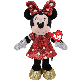 Minnie Mouse Red Sparkle Plush - TY