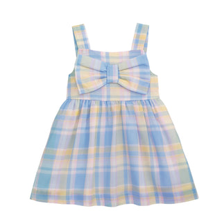 Mud Pie Baby Girls' Madras Plaid Bow Dress - Simply Blessed Children's Boutique