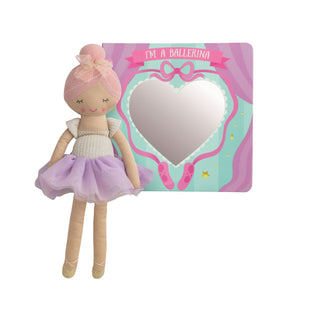 Mud Pie Ballerina Book & Plush Doll 2-Piece Recital Gift Set-Toys-Simply Blessed Children's Boutique