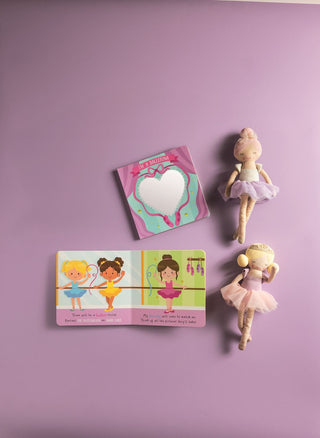 Mud Pie Ballerina Book & Plush Doll 2-Piece Recital Gift Set-Toys-Simply Blessed Children's Boutique