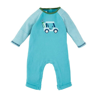 Mud Pie Blue Golf Cart Bodysuit-Infants-Simply Blessed Children's Boutique