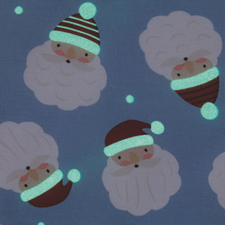 Mud Pie Blue Santa Glow Pajama Set-Boys Sleepwear-Simply Blessed Children's Boutique