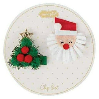 Mud Pie Christmas Hair Clip Assortment-Hair Accessories-Simply Blessed Children's Boutique
