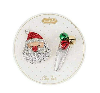 Mud Pie Christmas Hair Clip Assortment-Hair Accessories-Simply Blessed Children's Boutique