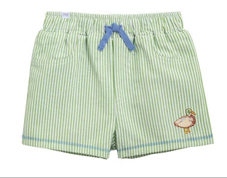 Mud Pie Duck Print Swim Trunks-Boys Swimwear-Simply Blessed Children's Boutique