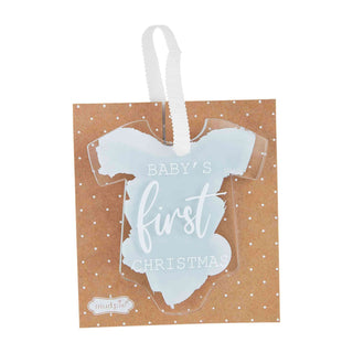 Mud Pie First Christmas Onesie Ornament-Christmas ornament-Simply Blessed Children's Boutique