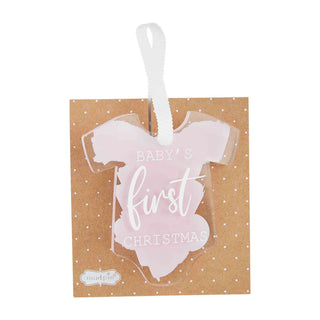Mud Pie First Christmas Onesie Ornament-Christmas ornament-Simply Blessed Children's Boutique