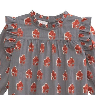 Mud Pie Floral Block Print Long-Sleeve Romper-Misc.-Simply Blessed Children's Boutique