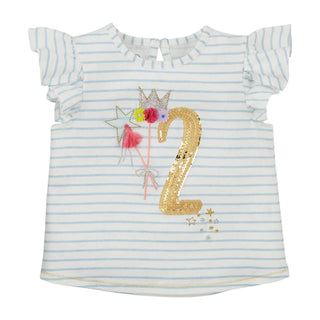 Mud Pie Girls' 2nd Birthday Tee-Girls Short Sleeve Shirts-Simply Blessed Children's Boutique