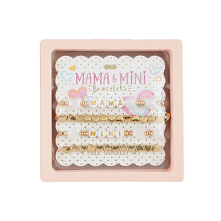 Mud Pie Mama and Mini Matching Beaded Bracelet Set – Mother Daughter Jewelry-Girls Bracelet-Simply Blessed Children's Boutique
