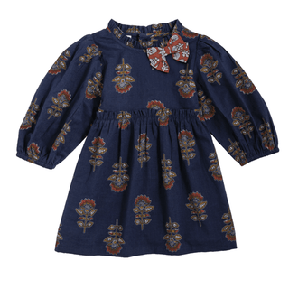 Mud Pie Navy Floral Dress - Simply Blessed Children's Boutique