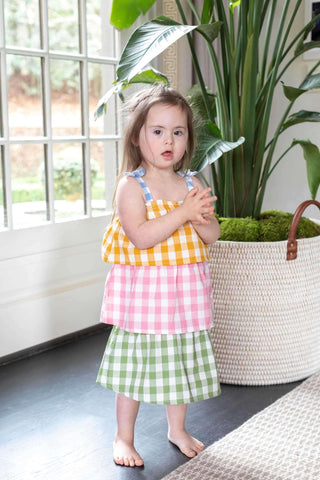 Mud Pie Pastel Tiered Sundress-Girls Dresses-Simply Blessed Children's Boutique