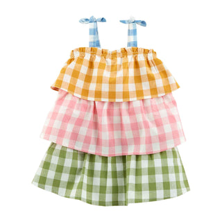 Mud Pie Pastel Tiered Sundress-Girls Dresses-Simply Blessed Children's Boutique