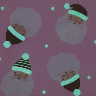 Mud Pie Pink Santa Glow Pajama Set-Girls Sleepwear-Simply Blessed Children's Boutique