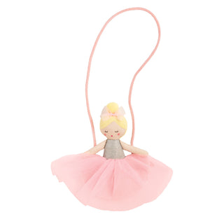 Mud Pie Plush Ballerina Purse – Whimsical Tulle Tutu Toddler Handbag for Dance & Dress-Up-Bags-Simply Blessed Children's Boutique