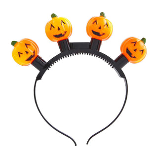 Mud Pie Pumpkin Light Up Headband-Hair Accessories-Simply Blessed Children's Boutique