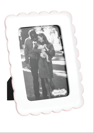 Mud Pie Resin Scallop Edge Picture Frames-Home/GIft-Simply Blessed Children's Boutique