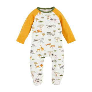 Mud Pie Safari Print Sleeper-Infants-Simply Blessed Children's Boutique