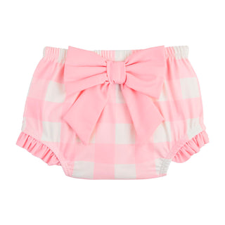 Mud Pie Smocked Pink Check Two-Piece Swimsuit-Infants-Simply Blessed Children's Boutique