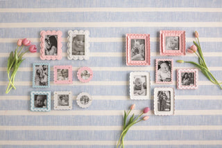 Mud Pie Resin Scallop Edge Picture Frames-Home/GIft-Simply Blessed Children's Boutique