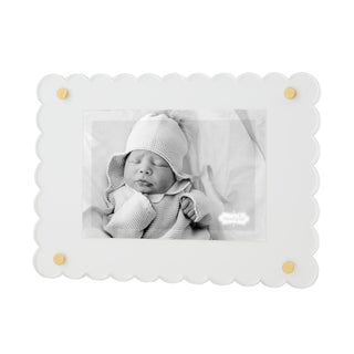Mud Pie White Scallop Picture Frame-Home/Gift-Simply Blessed Children's Boutique