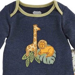 Mud Pie Baby Boy Safari Applique Crawler Set-Infants-Simply Blessed Children's Boutique
