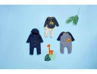 Mud Pie Baby Boy Safari Applique Crawler Set-Infants-Simply Blessed Children's Boutique