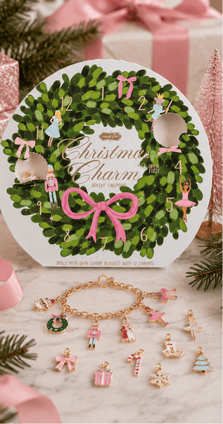 Mud Pie Wreath Christmas Bracelet and Charms Advent Calendar Set-Girls Bracelet-Simply Blessed Children's Boutique