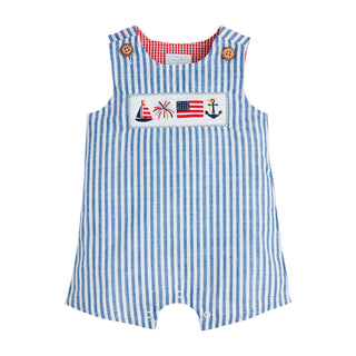 Patriotic Smocked Jon Jon - Mud Pie