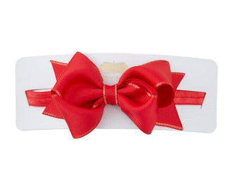 Mud Pie Baby Bow Headband - Pink, Red, White, Green, Hot Pink-Hair Accessories-Simply Blessed Children's Boutique