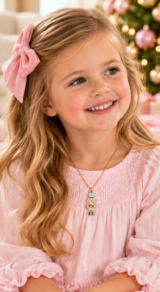 Mud Pie Girls Holiday Nutcracker Necklace-Girls Necklace-Simply Blessed Children's Boutique