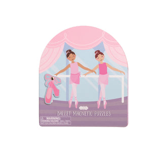 Magnetic ballet puzzle book with ballerina pieces and scenes—perfect for imaginative play at home or on the go.
