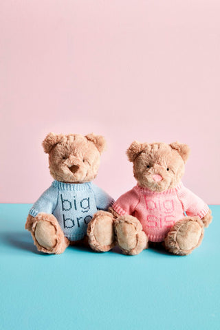 Mud Pie Sibling Plush Teddy Bears