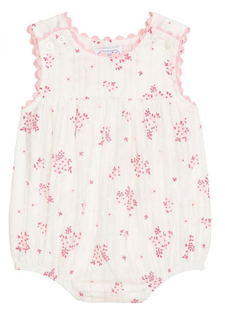 Mud Pie White Bubble with Pink Blossoms