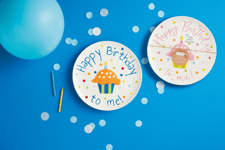 Happy Birthday Ceramic Singing Plate - Blue - Simply Blessed Children's Boutique