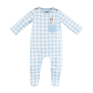Mud Pie Baby Boy Blue Bunny Pocket Sleeper