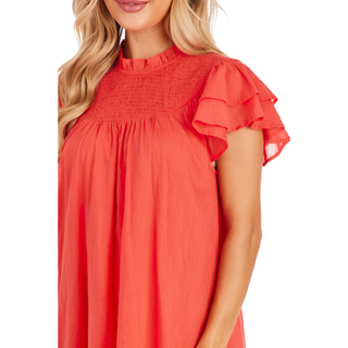 Bowers Smocked Voile Dress – Mud Pie