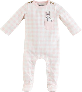 Mud Pie Baby Girl Pink Bunny Pocket Sleeper