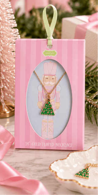 Mud Pie Girls Christmas Tree Necklace-Girls Necklace-Simply Blessed Children's Boutique
