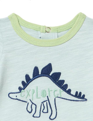 Mud Pie Two-Piece Dinosaur Glow Outfit-Infants-Simply Blessed Children's Boutique
