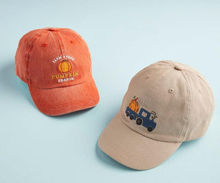 Mud Pie Pumpkin Farm Baseball Cap-Hats-Simply Blessed Children's Boutique