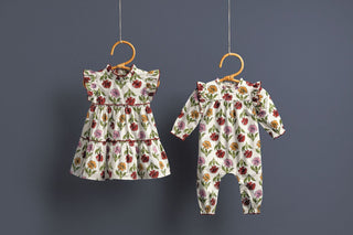 Mud Pie Girls Multi-Color Floral Ruffle Dress - Simply Blessed Children's Boutique