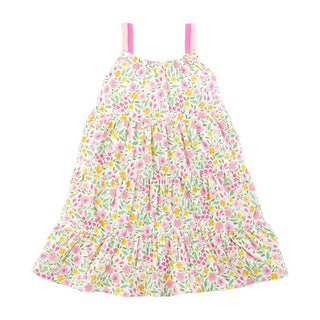 Mud Pie Floral Tiered Sundress-Girls Dresses-Simply Blessed Children's Boutique