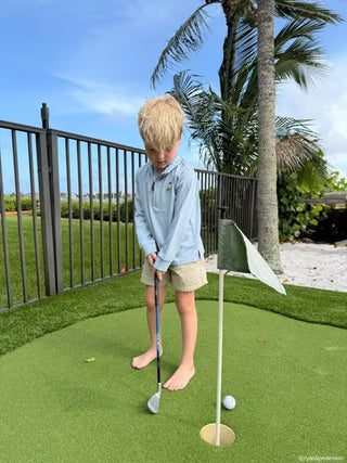 Mud Pie Boys' Golf Quarter Zip Sweatshirt-Boys Sweatshirt/Pullover-Simply Blessed Children's Boutique