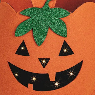 Mud Pie Felt Pumpkin LED Halloween Treat Bucket - Simply Blessed Children's Boutique