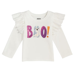 Mud Pie Girls Long-Sleeve Sequin Halloween Tees - Simply Blessed Children's Boutique