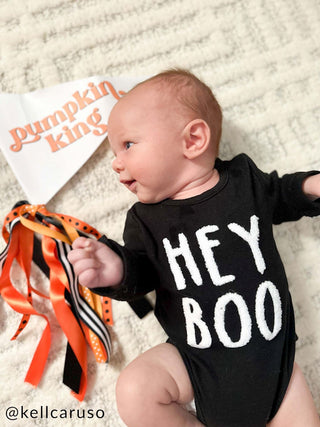 Mud Pie Baby Hey Boo Halloween Crawler - Simply Blessed Children's Boutique