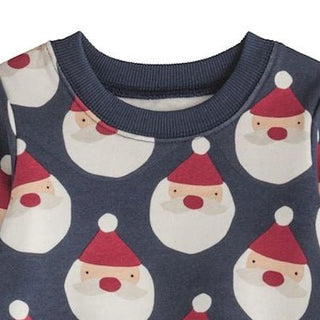 Mud Pie Boys Navy Santa Two-Piece Jogger Set-Boys Outfit Sets-Simply Blessed Children's Boutique